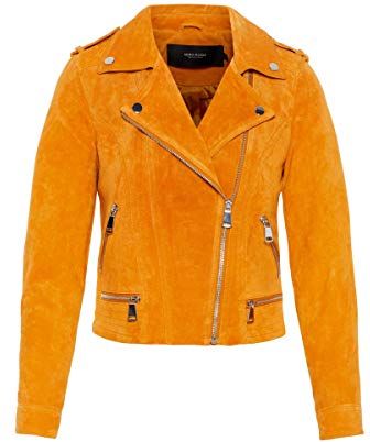Vmroyce Short Suede Jacket Noos, Giacca Donna, Arancio (Golden Nugget), 40 (Taglia Produttore: X-Small)