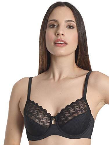 24350, Gr. 85E, (Farbe 500 Black) Reggiseno con Ferretto, 85 Donna