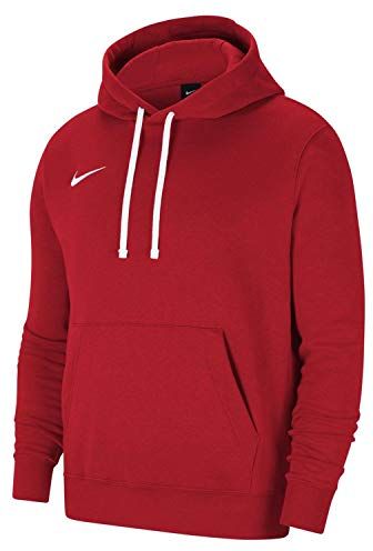 Team Club 20 Hoodie Maglia Lunga, Rosso University/Bianco/Bianco, 3XL Uomo