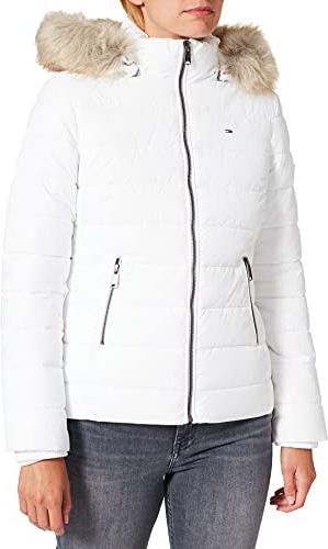 TJW Essential Hooded Jacket Giacca, White, S Donna