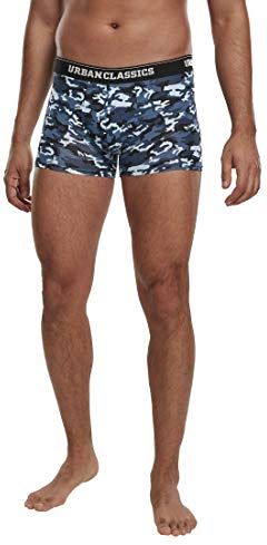 Boxer Shorts 3-Pack Unterhosen Intimo, Blue Camo/Orange Camo/Black, S Uomo