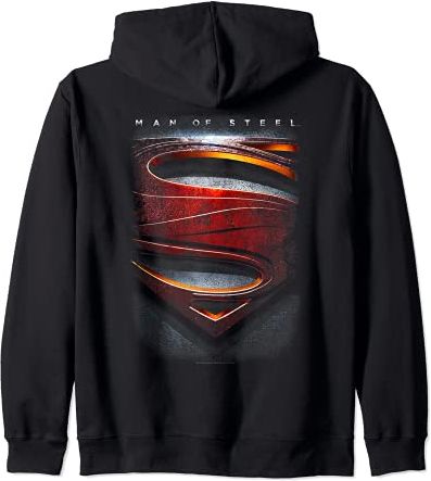 Man of Steel Large Shield Felpa con Cappuccio