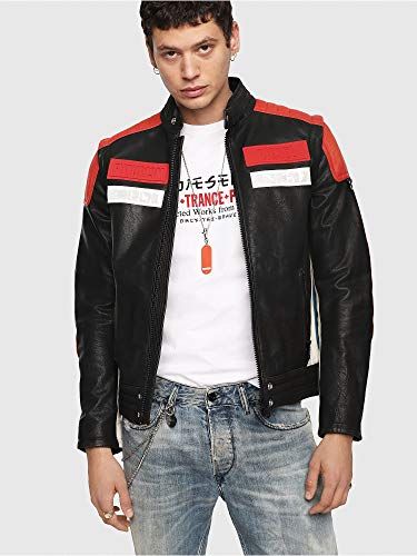 DIESEL- yuja Jacket Giacca, Rosso (Racing Red 42a), Medium Uomo