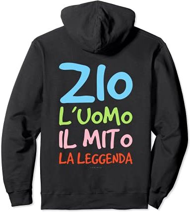 Zio Uomo Mito Leggenda Frase Divertente Regalo Uomo Zio Felpa con Cappuccio