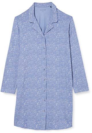 Nachthemd 1/1 Arm, 100cm Camicia da Notte, Jeansblau, 50 Donna