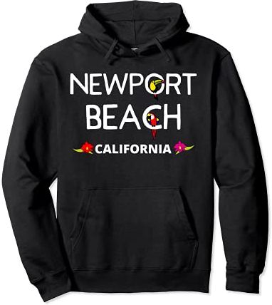 Newport Beach California Vacanze famiglia abbigliamento Felpa con Cappuccio