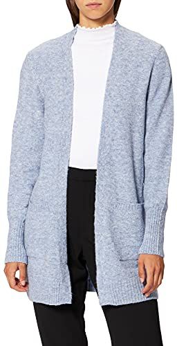 Canice Maglione Cardigan, Blu Melange, 48 Donna