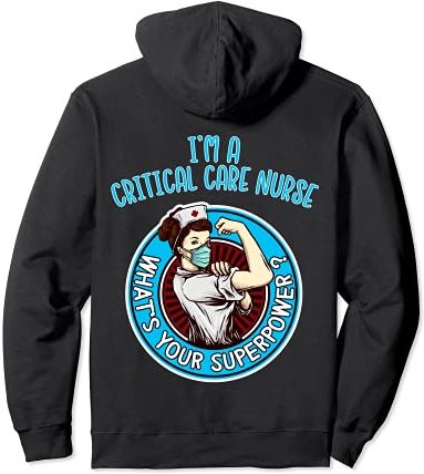 Camicia da infermiera per la cura critica per le donne Felpa con Cappuccio