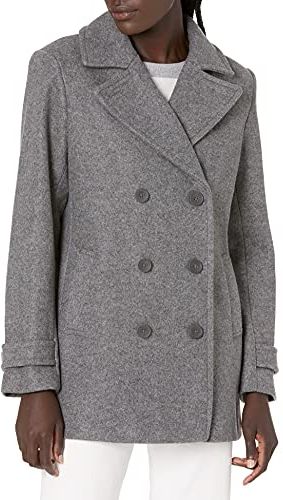 Plush Peacoat Outerwear, Grigio Melange, US M (EU M - L)-L)