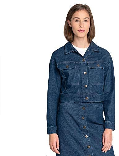 Seasonal Rider Jacket Giacca in Jeans, Blu (Dark Wilma Gr), Medium Donna