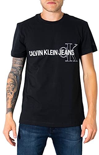 Jeans Instit Seasonal Graphic Tee T-Shirt, CK Nero, S Uomo