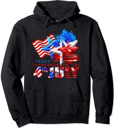 Cool USA 4th Of July Tee shirts, Happy Independence Day Felpa con Cappuccio