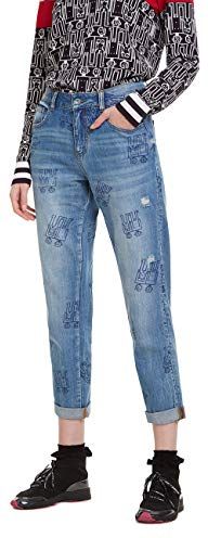 Trousers Robots Jeans Boyfriend, Blu (Denim Medium Wash 5053), Keine Angabe (Taglia Produttore: 24) Donna