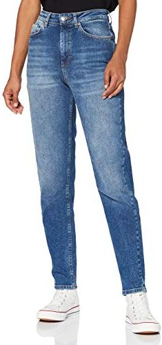 ONLVENEDA Life Mom Jeans REA844 Noos Pantaloni, Dark Blue Denim, L/34 Donna