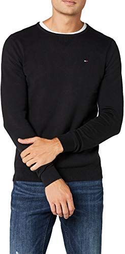 Original CN Sweater l/s Maglione, Nero (Tommy Black 078), Medium (Taglia Produttore:MD) Uomo