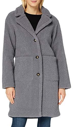 Bsomars R Co Cappotto di Pelliccia Finta, Grigio (164.702), S Donna