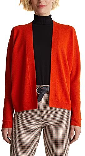 090EO1I315 Maglione Cardigan, 810/Rust Orange, M Regular  Donna