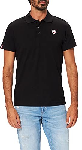 Rooster Classic Polo T-Shirt, Black, M Uomo