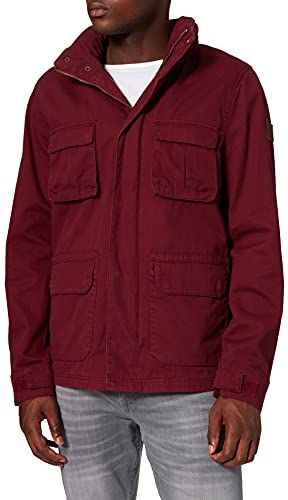 Giacca in Cotone Uomo, Rosso (Burgundy), 50 (Taglia Produttore: Medium)