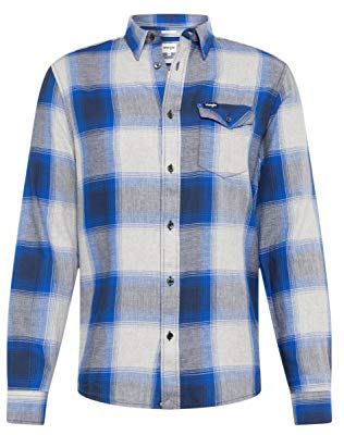 LS 1pkt Flap Shirt Camicia, Blu (Cobalt Blue B09), X-Large Uomo