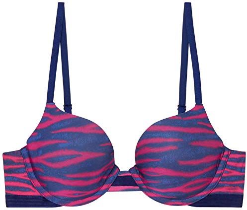 T-shirt Bra, Reggiseno Donna, Multicolore (Millennial Pink Tiger Print), 36B