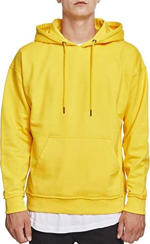 Oversized Sweat Hoodie Felpa con Cappuccio, Giallo (Chrome Yellow), M Uomo