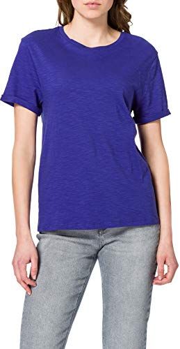 C_ emoi 10214849 01 T-Shirt, Dark Purple501, XS Donna