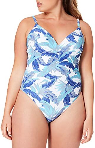 One-Piece Costume Intero, Hilfiger Tropic Prisma Blu, S Donna