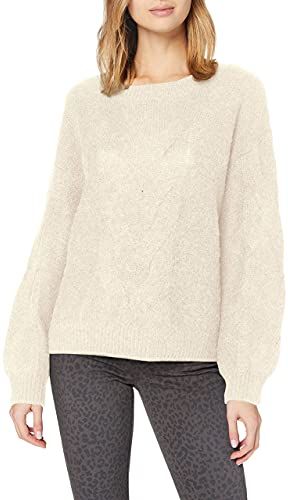 100EE1I312 Pullover, 299/Cream Beige 5, L Donna