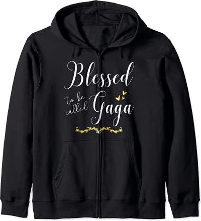 Blessed To Be Gaga Women Grandma Christmas Mother's Day Felpa con Cappuccio