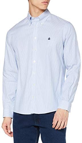 SPT ML Ni Stretch Pinpoint Solid Milano Camicia Casual, Blu (Stripe 400), XX-Large (Taglia Produttore:XXL-) Uomo