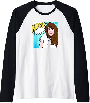 Kapow Pop Art Maglia con Maniche Raglan