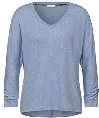 New Ellen T-Shirt, Blu Melange, 40 Donna