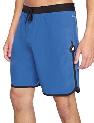 M Phtm Hyperweave Max Solid 18' Board Shorts, Pacific Blue, 33 Mens