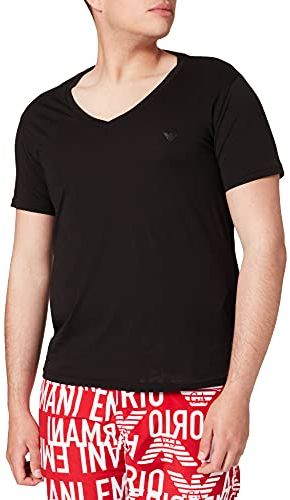 Swimwear V Neck T-Shirt Rainbow Eagle, Black, XL Uomo