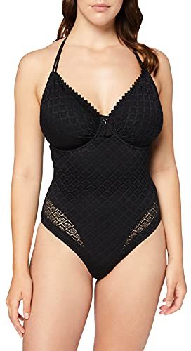 Pour Moi? Castaway Adjustable Halter Underwired Suit Nuoto, Nero (Black Black), 5F (Taglia Produttore: 38F) Donna