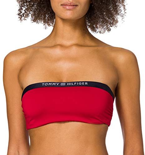 Wired Bandeau Parte Superiore del Bikini, Primary Red, B75 Donna