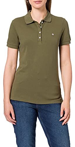 (Z6ERJ Maglia Polo M/M 3WG9E3173, Verde Militare 35A, M Donna