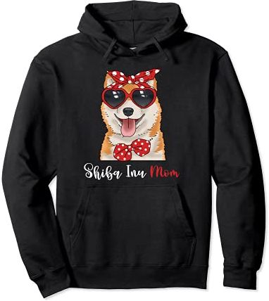 Shiba Inu Felpa con cappuccio Donne Shiba Inu Mamma Shiba Felpa con Cappuccio