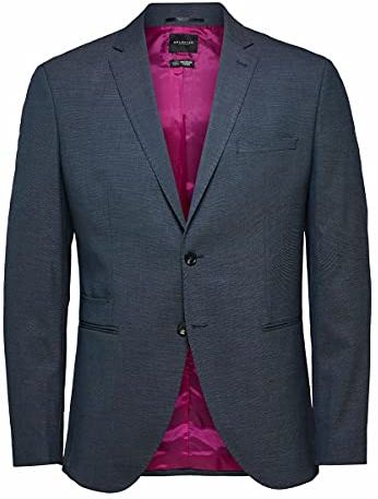 SLHSLIM-MAZELOGAN STRUC BLZ B Noos Blazer, Medium Blue Melange, 94 Uomo