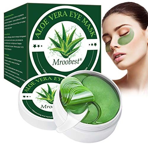 Eye Mask, Maschera per gli occhi, Maschera d'occhio del collagene, Aloe Vera Eye Masks Anti-rughe ed anti-età,Contorno Occhi Occhiaie,Ridurre Borse, Occhiaie e Puffiness - 60 Pcs