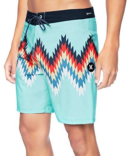 M Phtm Outsider 18' Board Shorts, Aurora Green, 33 Mens