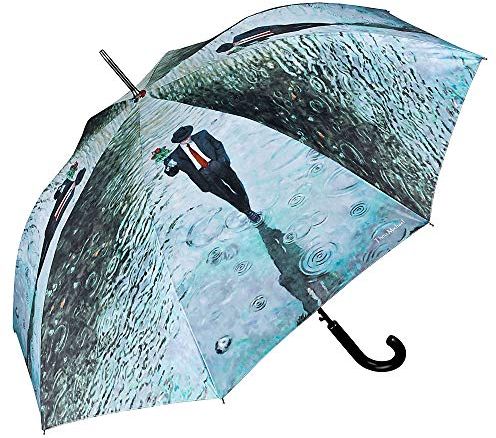 VON LILIENFELD® Ombrello Pioggia Lungo Classico Automatico Donna Uomo Arte Theo Michael: Romance