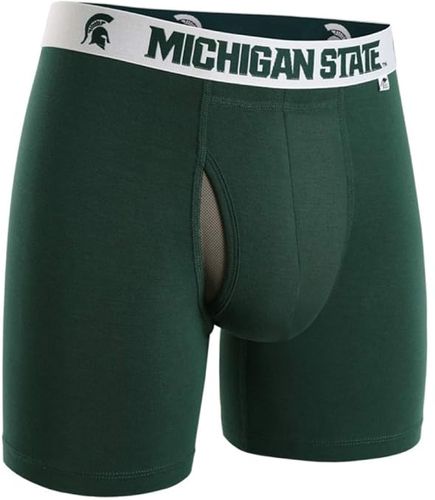 Michigan State Spartans Swing Shift Boxer Briefs (Dark Green) Men's Underwear