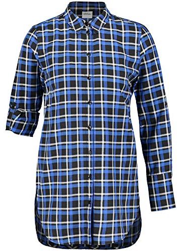 460029-11281 Camicia, Multicolore (Cobalt Blue Gemustert 8052), 44 (Taglia Produttore: 38) Donna