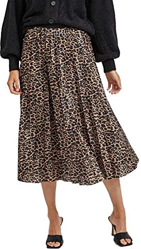 VINITBAN Print Skirt/su-Noos Gonna, Tigers Eye/AOP:Lia, S Donna