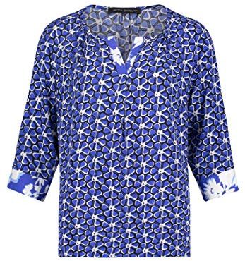 8321/2195 Camicia da Donna, Blu/Bianco, 52