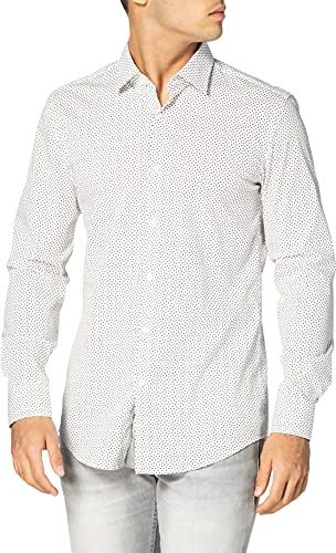 Kenno 50438015 Camicia, Silver (47), 42 Uomo