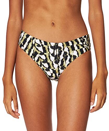 Retro Pant Parte Inferiore del Bikini, Olio d'oliva, 48 Donna