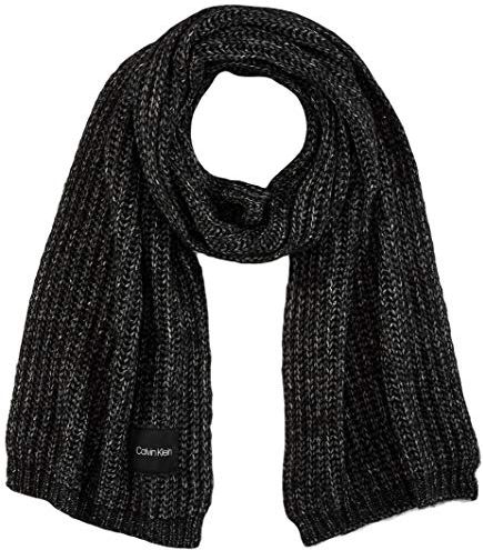 Scarf 35x220 Set di Accessori Invernali, Nero, Etichettalia Unica Donna